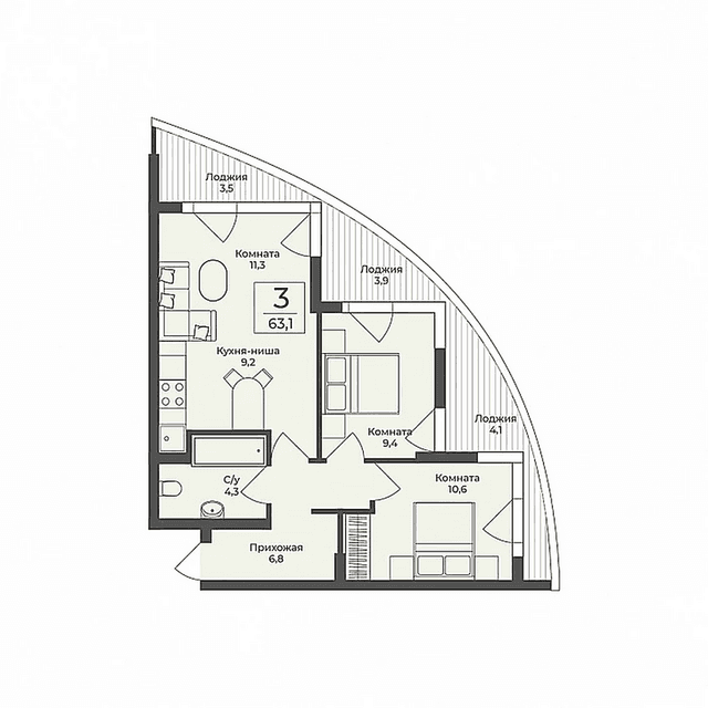 Пентхаус — Yalta Residence Массандра